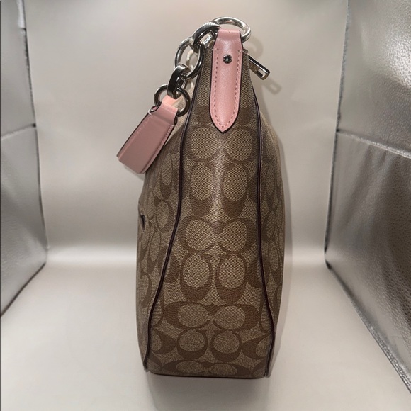 Coach Elle Hobo/Crossbody Signature Khaki Blossom - Picture 4 of 11